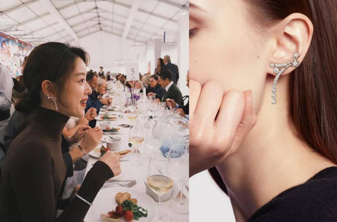 环也爱穿“中产三宝”！“该省省该花花”瓦力棋牌游戏章泽天看展戴80万香奈儿耳(图19)