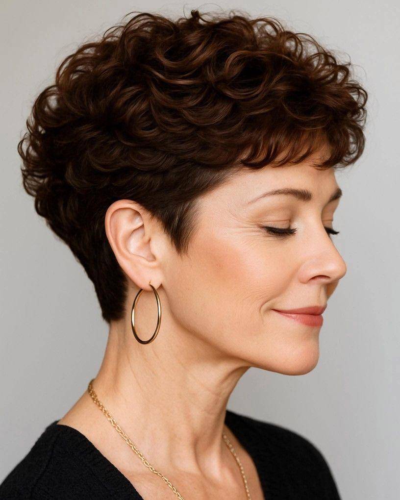 锁干练与灵动的双重魅力重塑发型时尚感瓦力棋牌游戏短款卷发与层次短发：解(图14)